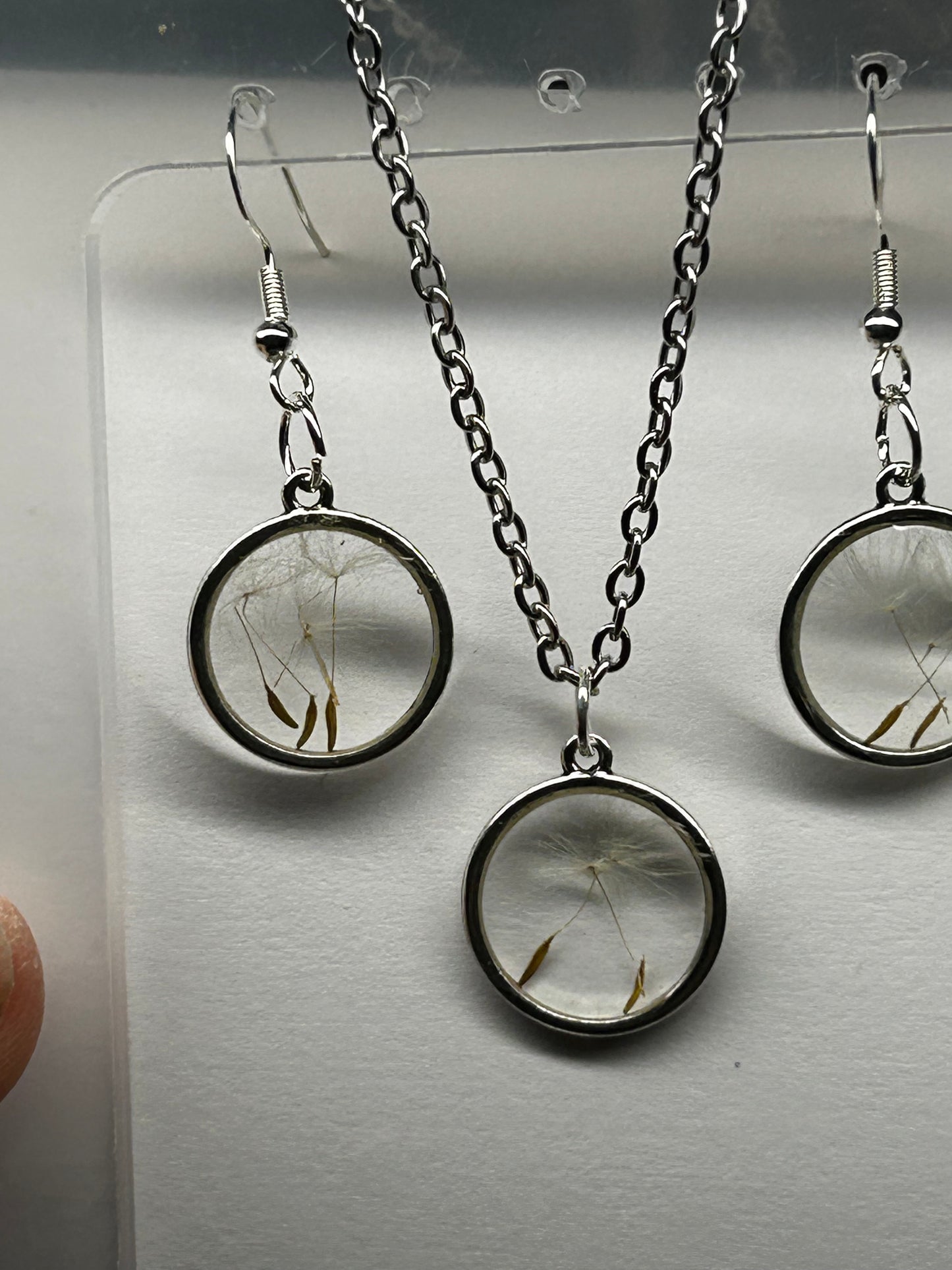 Hypoallergenic necklace earrings set from the Make A Wish Collection