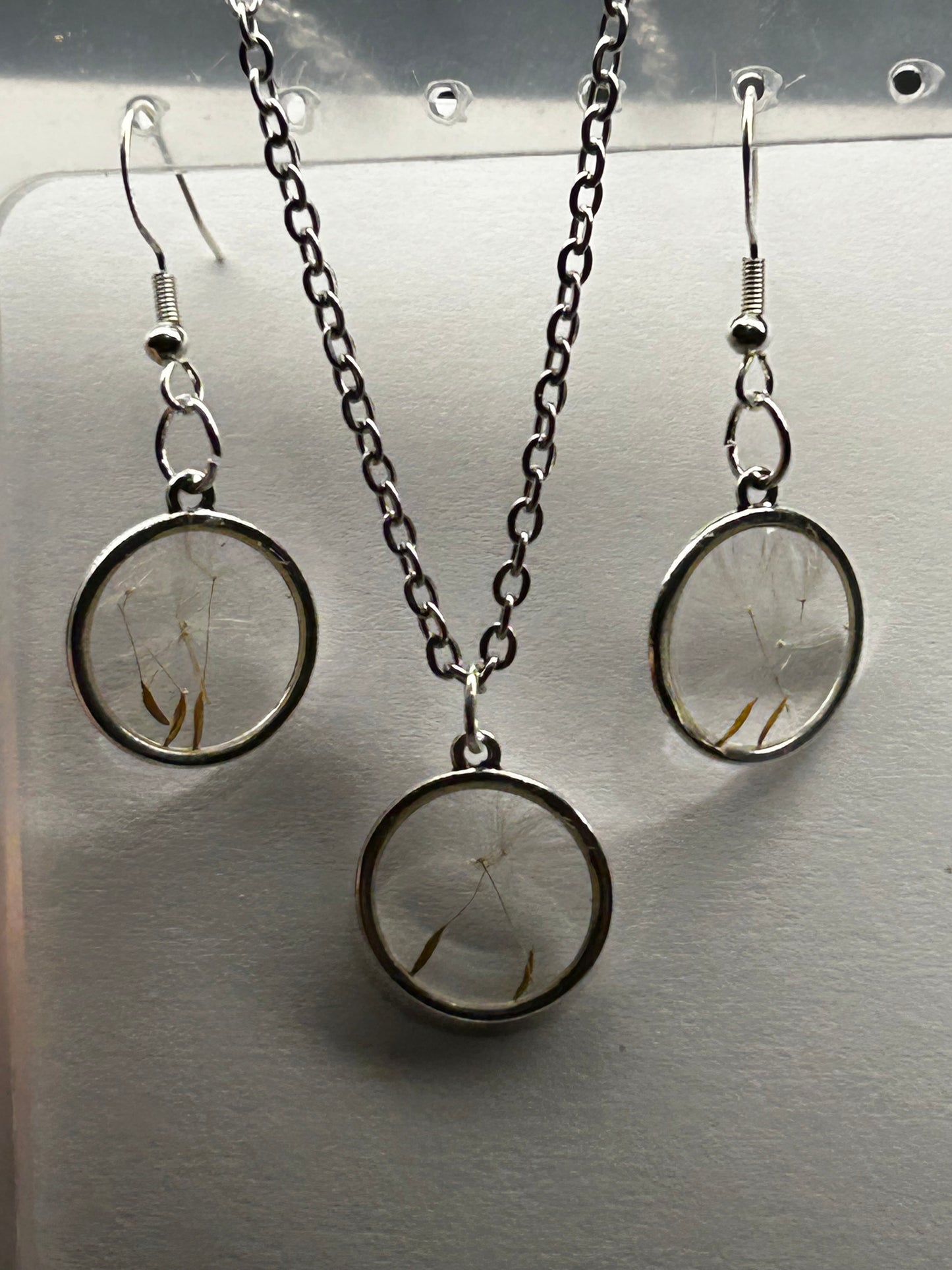 Hypoallergenic necklace earrings set from the Make A Wish Collection